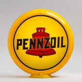 Pennzoil 13.5" Gas Pump Globe with Yellow Plastic Body