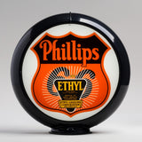 Phillips 66 Ethyl (Sunburst) 13.5" Gas Pump Globe with Black Plastic Body