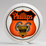 Phillips 66 Ethyl (Sunburst) 13.5" Gas Pump Globe with White Plastic Body