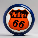 Phillips 66 13.5" Gas Pump Globe with Dark Blue Plastic Body