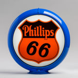 Phillips 66 13.5" Gas Pump Globe with Light Blue Plastic Body