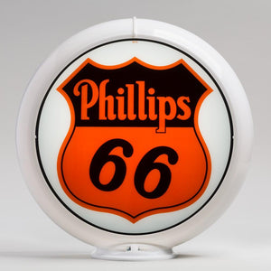 Phillips 66 13.5" Gas Pump Globe with White Plastic Body