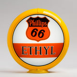 Phillips Ethyl "Bar" 13.5" Gas Pump Globe with Yellow Plastic Body