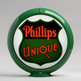 Phillips Unique 13.5" Gas Pump Globe with Green Plastic Body