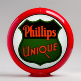 Phillips Unique 13.5" Gas Pump Globe with Red Plastic Body