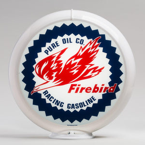 Pure Firebird 13.5" Gas Pump Globe with White Plastic Body