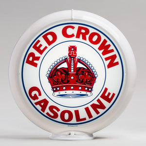 Red Crown (Indiana) 13.5" Gas Pump Globe with White Plastic Body