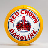 Red Crown (Indiana) 13.5" Gas Pump Globe with Yellow Plastic Body