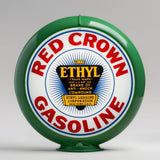 Red Crown Ethyl 13.5" Gas Pump Globe with Green Plastic Body