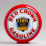 Red Crown Ethyl 13.5" Gas Pump Globe with Red Plastic Body