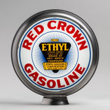 Red Crown Ethyl 13.5" Gas Pump Globe with Steel Body