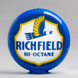 Richfield Hi-Octane 13.5" Gas Pump Globe with Light Blue Plastic Body