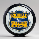 Richfield Gasoline of Power 13.5" Gas Pump Globe with Black Plastic Body