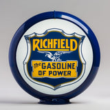 Richfield Gasoline of Power 13.5" Gas Pump Globe with Dark Blue Plastic Body