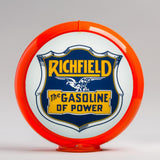 Richfield Gasoline of Power 13.5" Gas Pump Globe with Orange Plastic Body