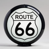 Route 66 13.5" Gas Pump Globe with Black Plastic Body
