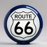 Route 66 13.5" Gas Pump Globe with Dark Blue Plastic Body