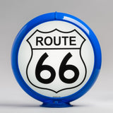 Route 66 13.5" Gas Pump Globe with Light Blue Plastic Body