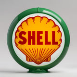 Shell 13.5" Gas Pump Globe with Green Plastic Body