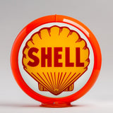 Shell 13.5" Gas Pump Globe with Orange Plastic Body