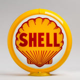 Shell 13.5" Gas Pump Globe with Yellow Plastic Body