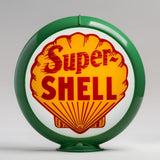 Super Shell 13.5" Gas Pump Globe with Green Plastic Body