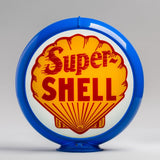 Super Shell 13.5" Gas Pump Globe with Light Blue Plastic Body