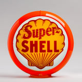 Super Shell 13.5" Gas Pump Globe with Orange Plastic Body