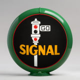 Signal 13.5" Gas Pump Globe with Green Plastic Body