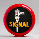 Signal 13.5" Gas Pump Globe with Red Plastic Body