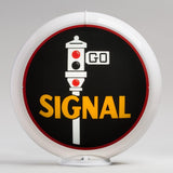 Signal 13.5" Gas Pump Globe with White Plastic Body