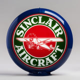Sinclair Aircraft 13.5" Gas Pump Globe with Dark Blue Plastic Body