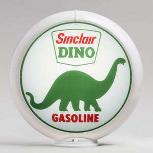 Sinclair Dino 13.5" Gas Pump Globe with White Plastic Body