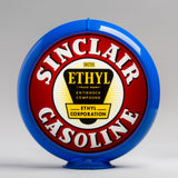 Sinclair Ethyl 13.5" Gas Pump Globe with Light Blue Plastic Body