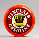 Sinclair Ethyl 13.5" Gas Pump Globe with Orange Plastic Body