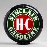 Sinclair H-C 13.5" Gas Pump Globe with Black Plastic Body