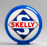 Skelly 13.5" Gas Pump Globe with Light Blue Plastic Body