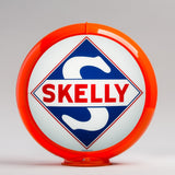 Skelly 13.5" Gas Pump Globe with Orange Plastic Body