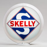 Skelly 13.5" Gas Pump Globe with White Plastic Body