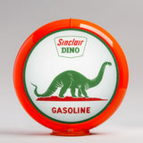 Sinclair Dino on Land 13.5" Gas Pump Globe with Orange Plastic Body