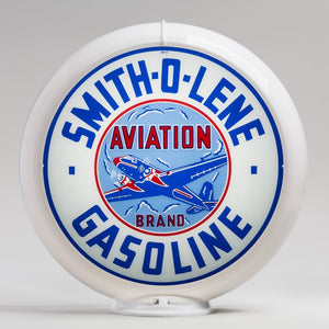 Smitholene 13.5" Gas Pump Globe with White Plastic Body
