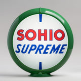 Sohio 13.5" Gas Pump Globe with Green Plastic Body
