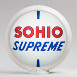 Sohio 13.5" Gas Pump Globe with White Plastic Body