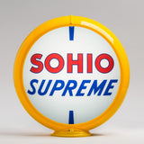 Sohio 13.5" Gas Pump Globe with Yellow Plastic Body