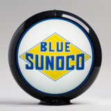 Blue Sunoco 13.5" Gas Pump Globe with Black Plastic Body
