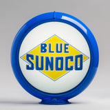 Blue Sunoco 13.5" Gas Pump Globe with Light Blue Plastic Body