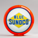 Blue Sunoco 13.5" Gas Pump Globe with Orange Plastic Body
