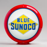 Blue Sunoco 13.5" Gas Pump Globe with Red Plastic Body