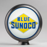 Blue Sunoco 13.5" Gas Pump Globe with Steel Body