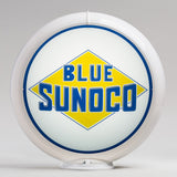Blue Sunoco 13.5" Gas Pump Globe with White Plastic Body